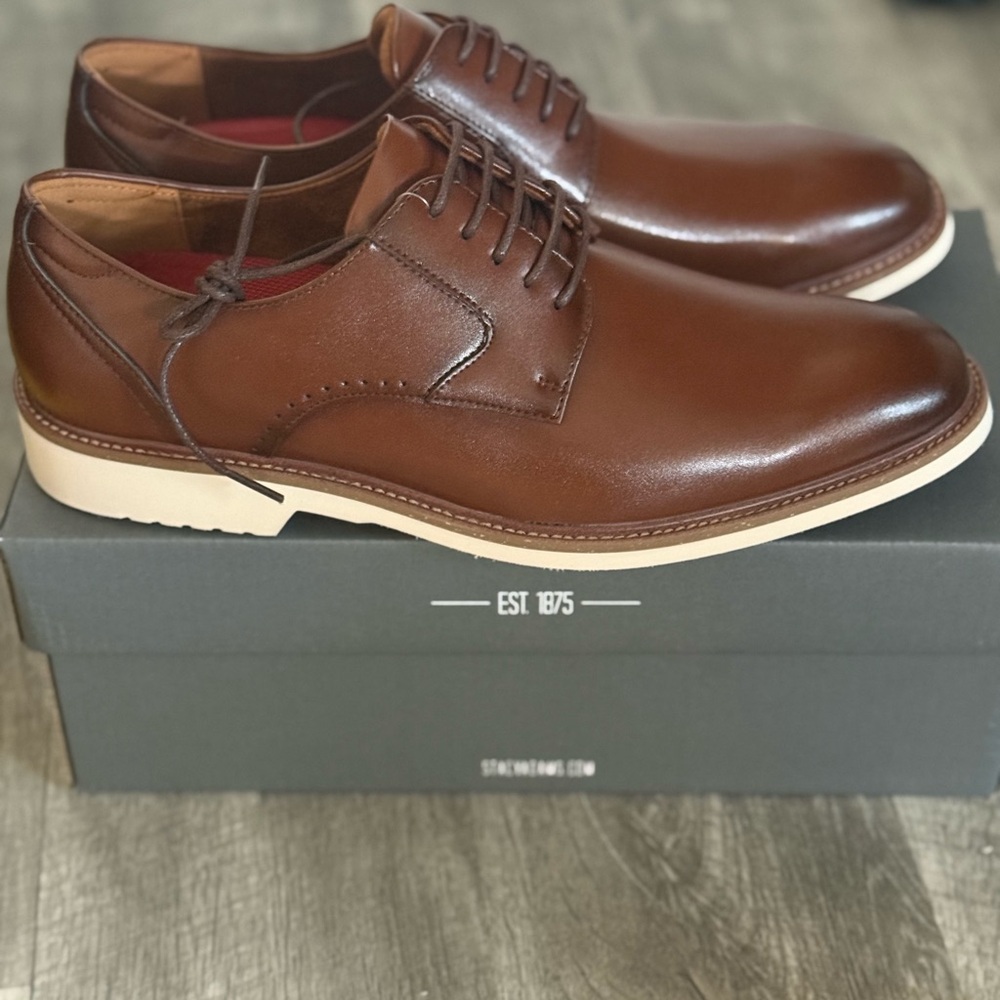 Stacy Adams Brown Leather Oxfords